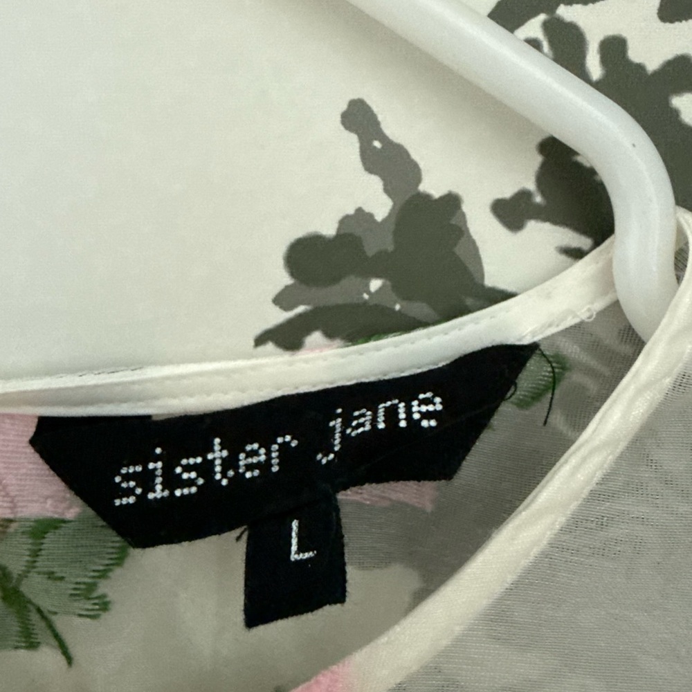 Sister Jane White and Pink Floral Ruffle Dress - Picture 4 of 7